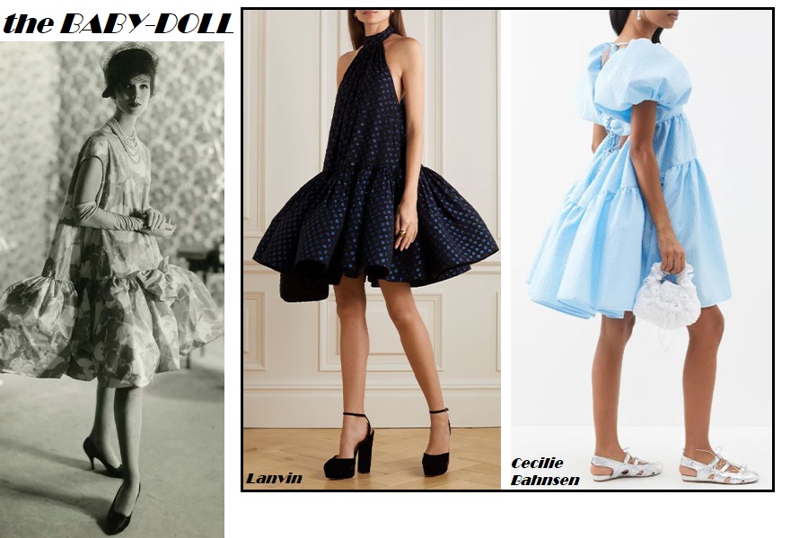 A small history of the COCOON dress and its variants (SACK, BABYDOLL